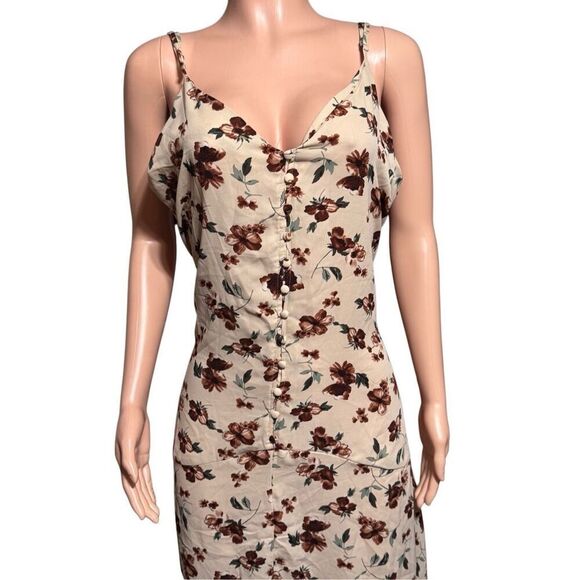 Zenobia plus size women's V-neck sleeveless floral summer maxi dress 3XL - Picture 3 of 7